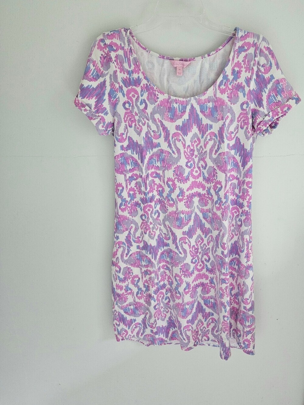 Lilly Pulitzer Dress Scoop Neck Amethyst Beach Bathers Tammy